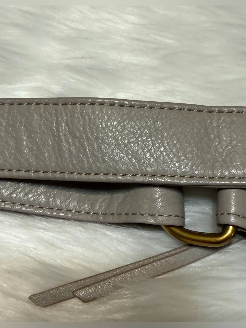 HOBO Fern Sling Taupe Pebbled Leather Crossbody - Picture 9 of 13